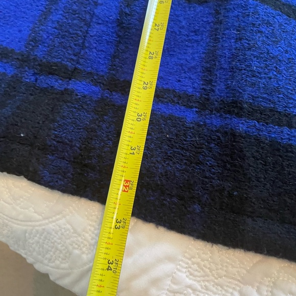 Pendleton women’s wool coat blue black plaid 3x - Picture 12 of 16